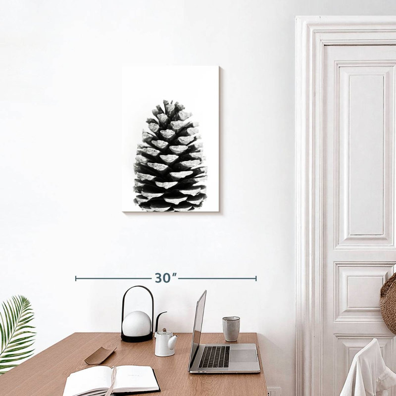 Harnek Pine Cone BW, 24" H x 16" W