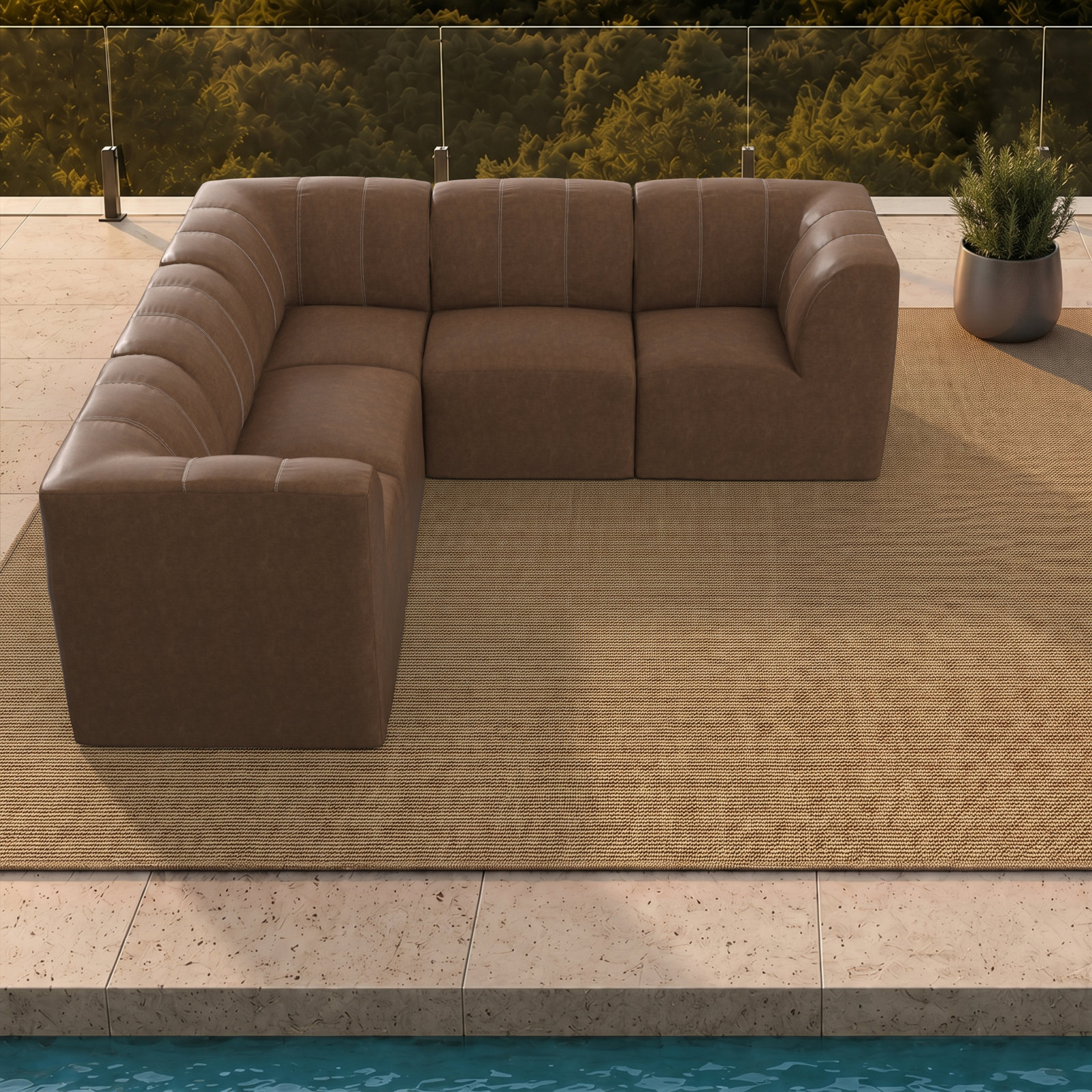 Praia 124" Patio Sectional