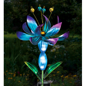 Flower Spinner Solar Stake