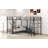 L-Shaped Twin Over Twin Bunk Bed With Twin Size Loft Bed With Desk And Shelf