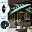 Parasol de marché rond à 3 niveaux de 10 pi avec parasol rond de marché avec manivelle et bouton-poussoir inclinable UV-2060118211
