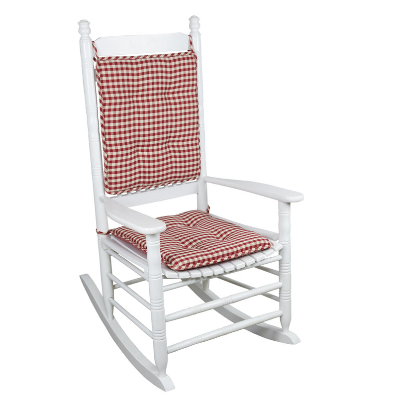 Ensemble de coussins pour fauteuil à bascule/chaise berçante, Rouge pâle