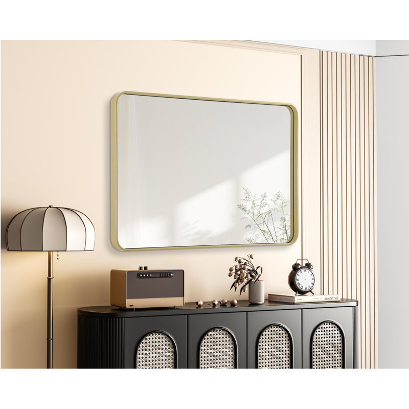 Erath Contour Metal Mirror, Brass, 42" x 28"