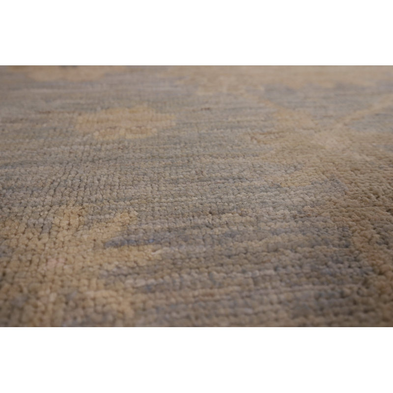 Earth Tone Oushak Vegetable Dye Area Rug