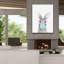  «Bubble Gum Bunny» par Rachel Nieman, art mural sur toile, 40 po x 54 po