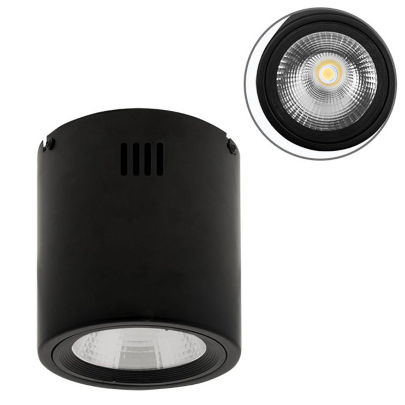 Kira LED Flush Mount, Black, 15cm H x 13.2cm W x 13.2cm D