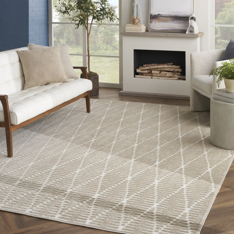 Tapis d'intérieur moderne Nourison, Rectangle 7 pi 10 po x 9 pi 10 po