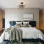 Luxury 4-Light Round Drum Crystal Semi-Flush Ceiling Light-1455180100