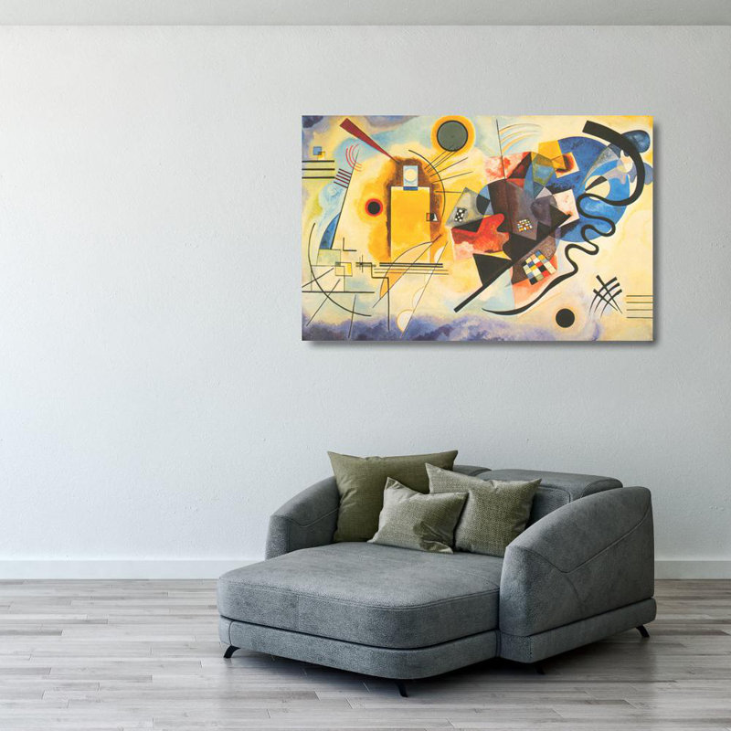Jaune Rouge Bleu 1925, 26" H x 40" W