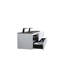 Meuble-lavabo double 60 po avec tiroirs Megsed R-2101613542-2101613540