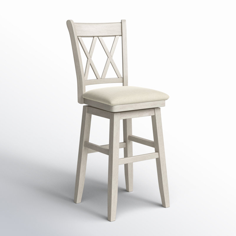 Fortville Counter Stool, Antique White, Bar Stool (30.59” Seat Height)