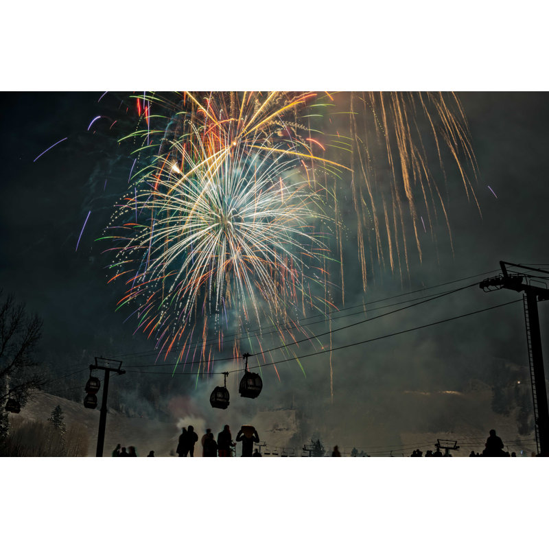 " Fireworks ", 8" H x 12" W
