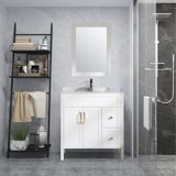 Meuble-lavabo simple 32 po avec miroir et lavabo