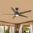 60” 5 Blade Solid Wood Ceiling Fan With Light & Remote Control,elegant & Quiet Airflow-1718840614-1718840611