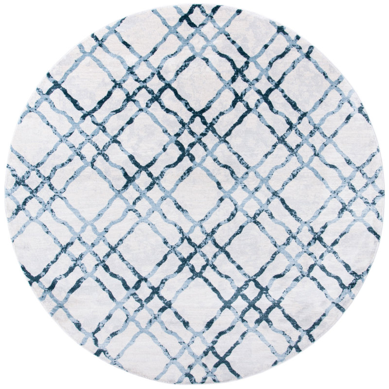 Tapis géométrique Winnols Performance, Rond 6 pi 7 po
