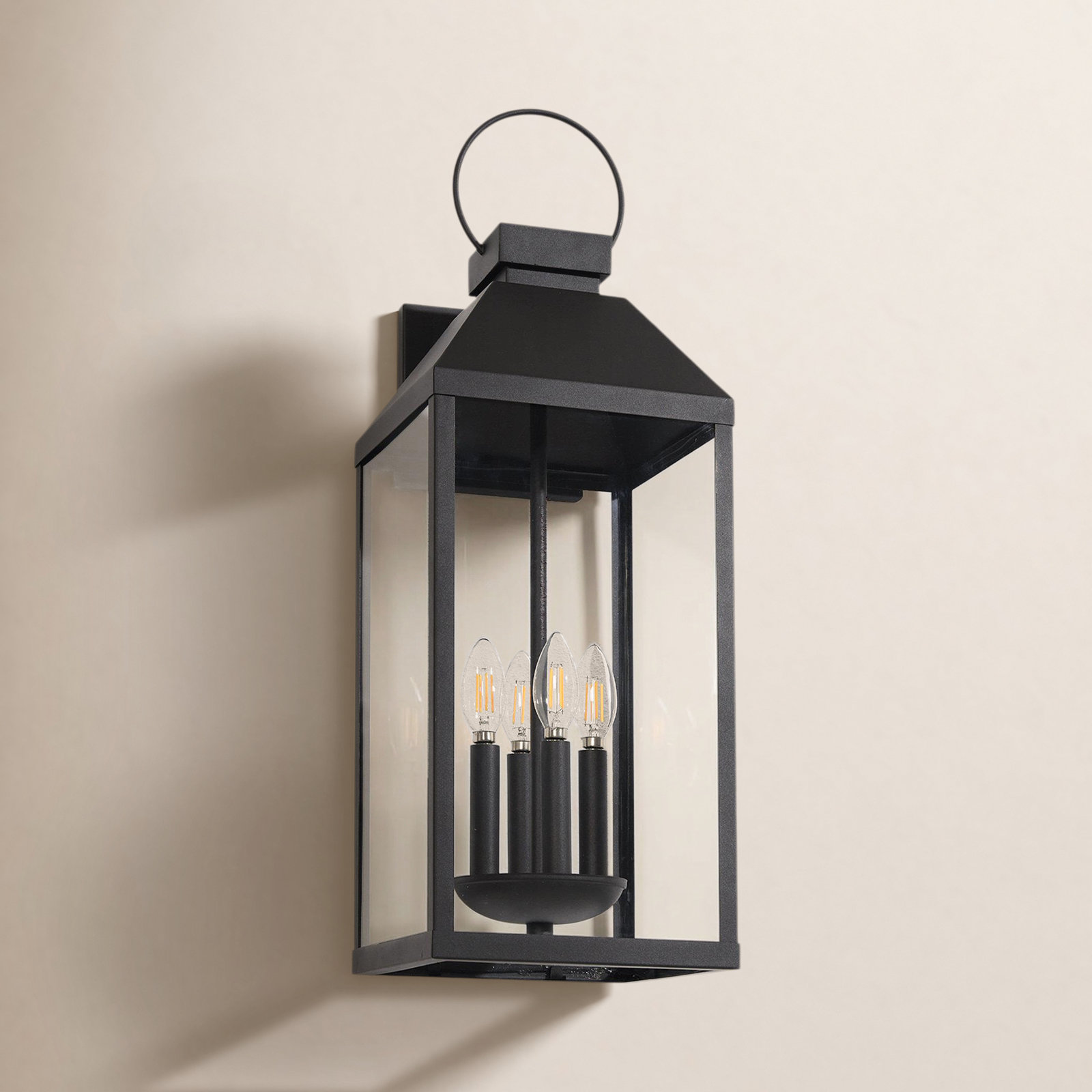 Outdoor Wall Light, Black