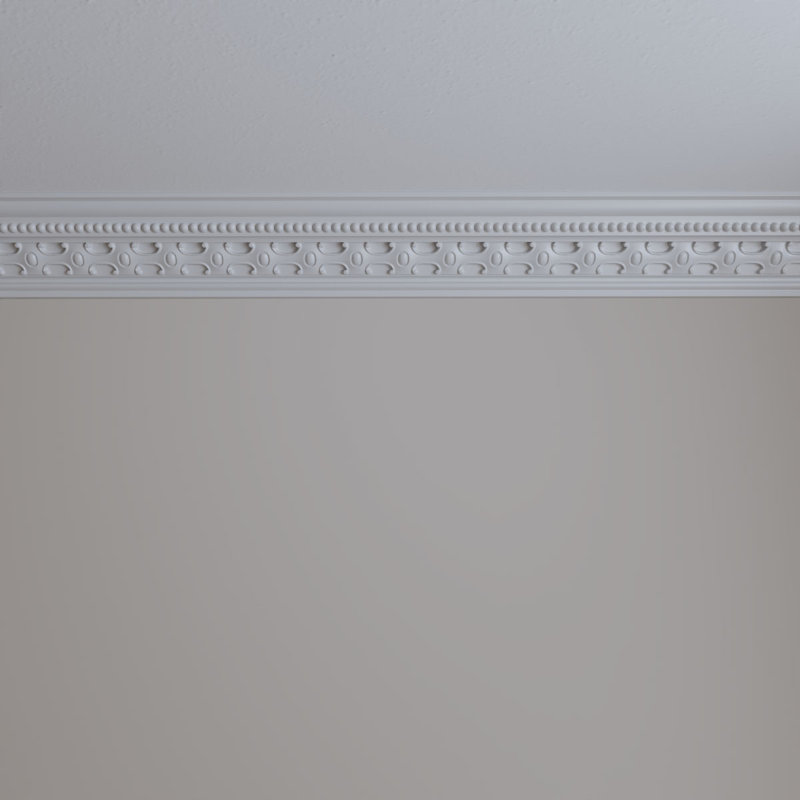 94.5" White Polyurethane Decorative Crown Moulding