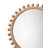 Augustine Solid Wood Round Wall Mirror