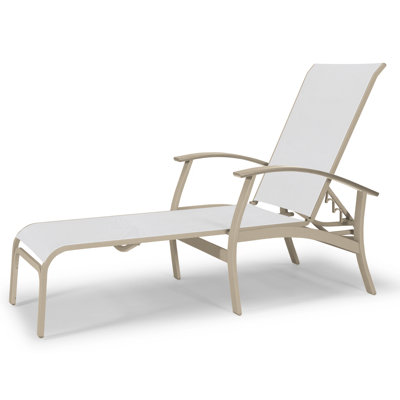 Askar Outdoor Rust-Resistant Metal Chaise Lounge