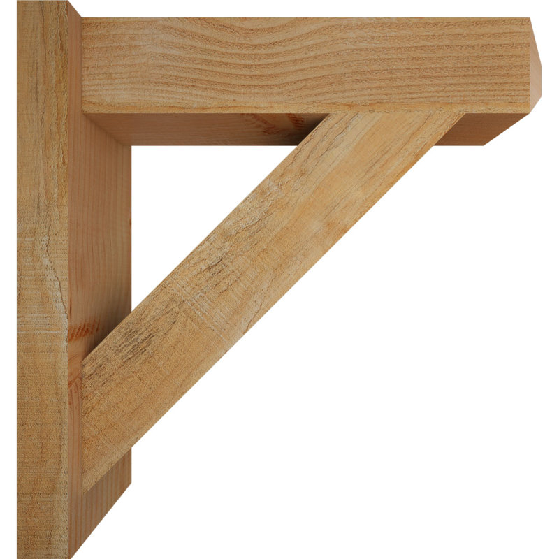 Artisan traditionnel en bois rustique, P 22 po x H 22 po, Sapin Douglas de 6 po (sciage brut)