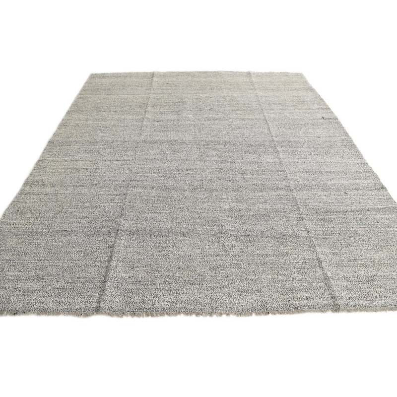 Tapis carré noir et blanc Orta
