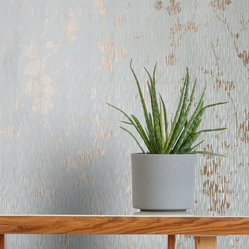 Sublime Theia Blossom Wallpaper, Blue