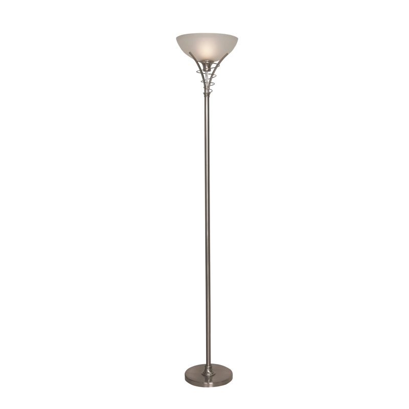 Caelee 179cm Satin Torchiere Floor Lamp