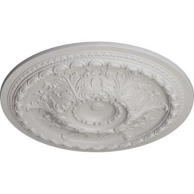 Endurathane Oslo Ceiling Medallion, 38 3/8"OD x 2 7/8"P (Fits Canopies up to 7 5/8"), Hand-Painted Ultra Pure White Finish