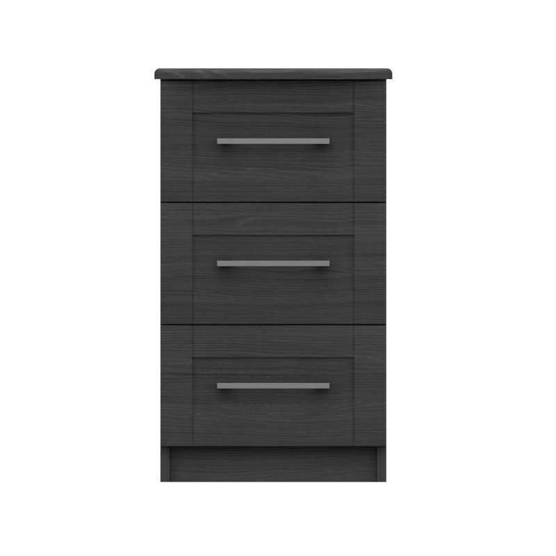 Alishma 39.8cm W Manufactured Wood Bedside Table, Graphite