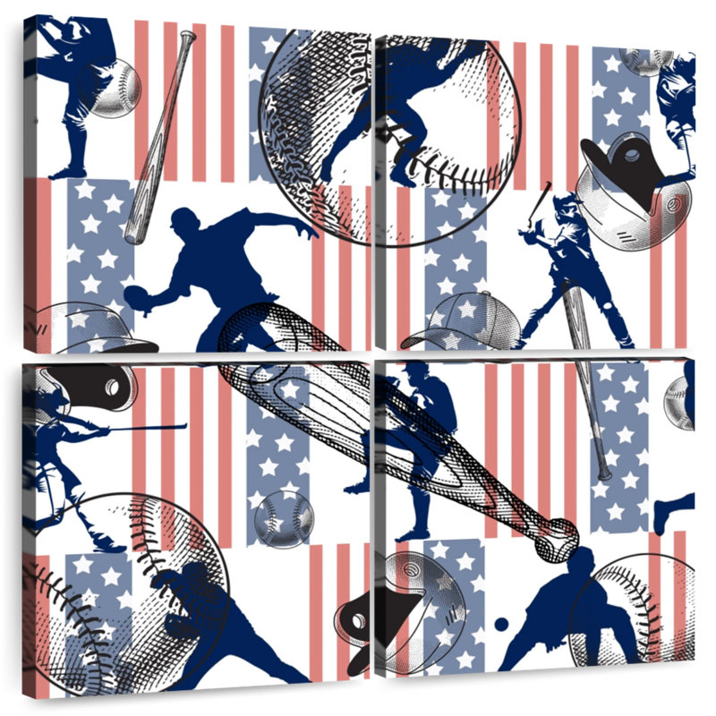 Sireci Baseball Pattern, 57" H x 57" W