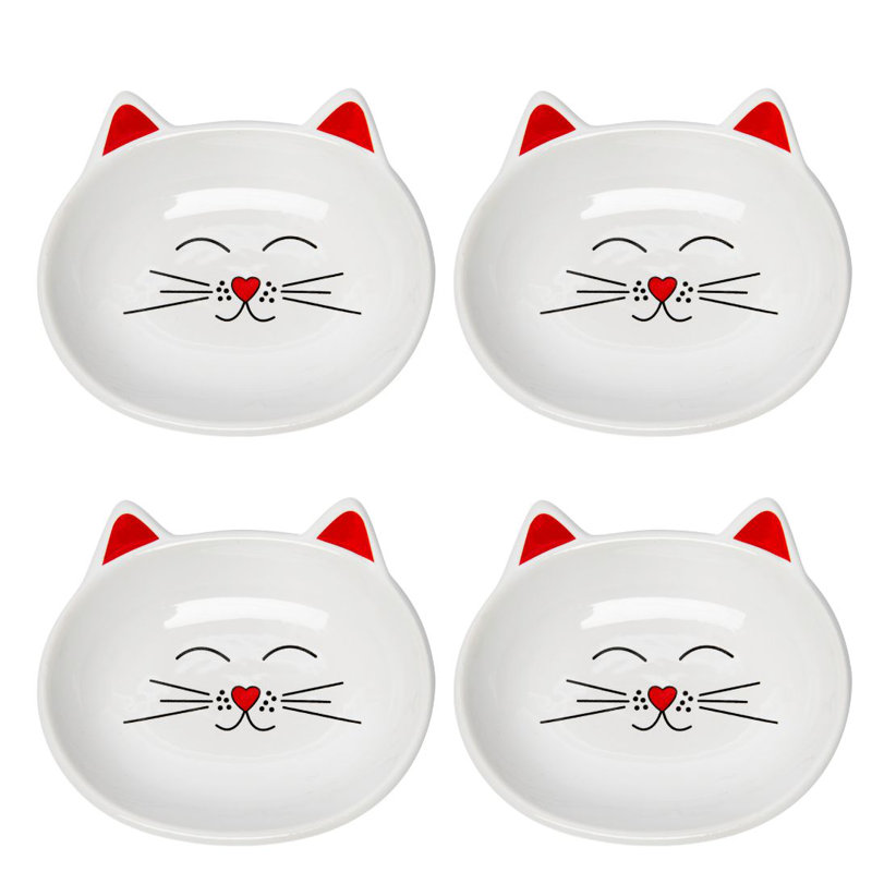 Plats pour chat Oscar, Blanc