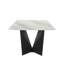 Arguelles Modern 79 In. Rectangular Dining Table With White Tempered Glass Table Top - Seats Up To 6