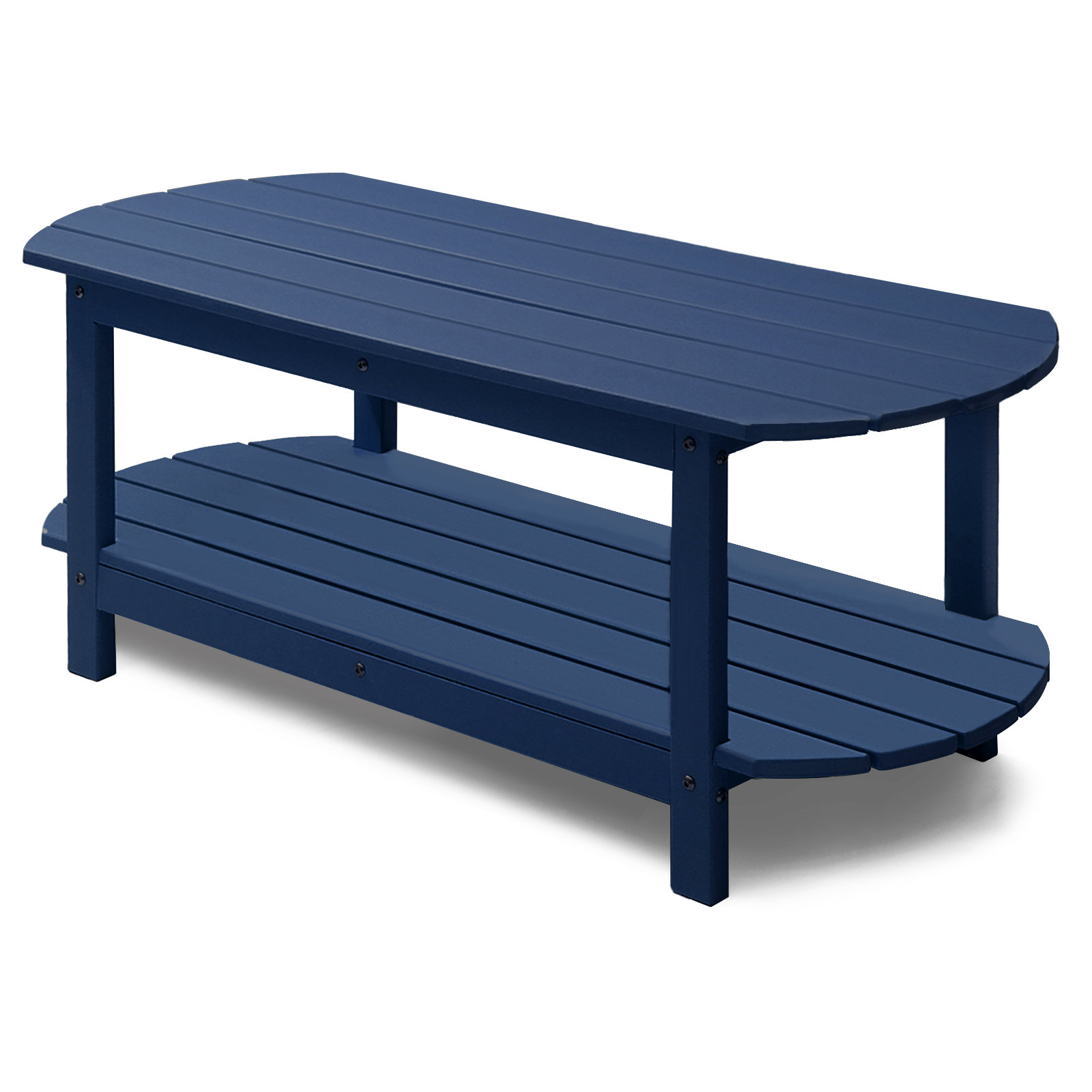SERWALL Patio Coffee Table, 1-Piece Rectangle Outdoor