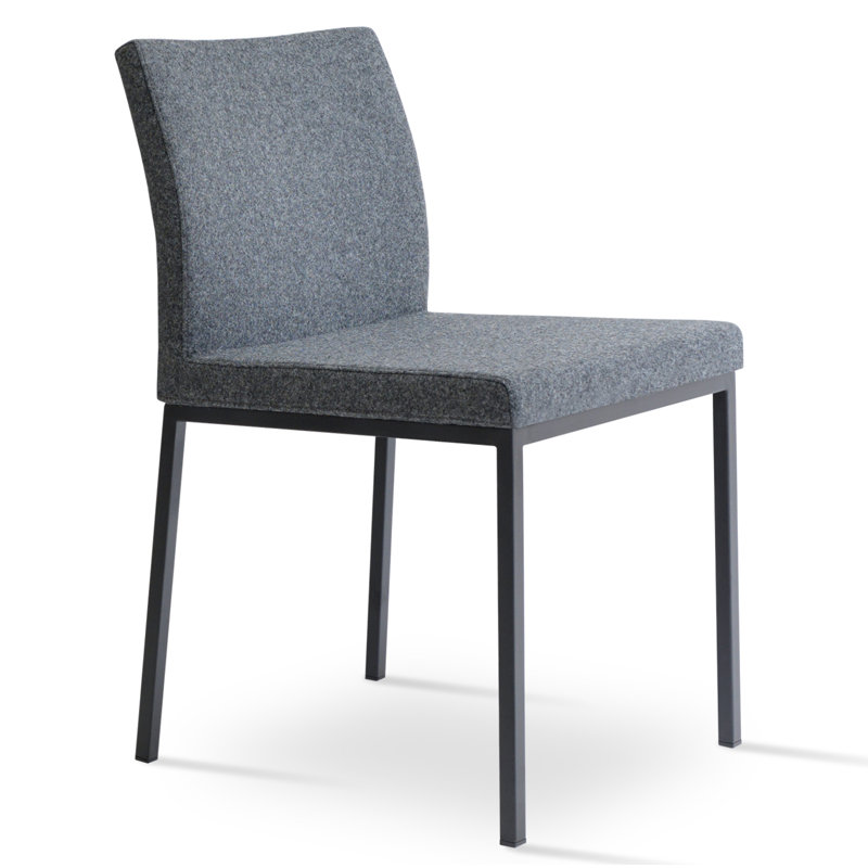Chaise parsons Aria, Laine - gris foncé