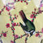 Tabouret en céramique fleur et oiseau