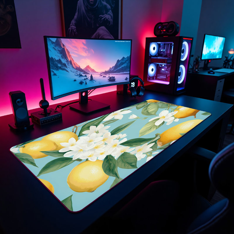 Polyester Desk Pad, 14.4x12.1