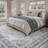 Vintage Oriental Machine Washable Gray Area Rug For Living Room, Bedroom-1792373669
