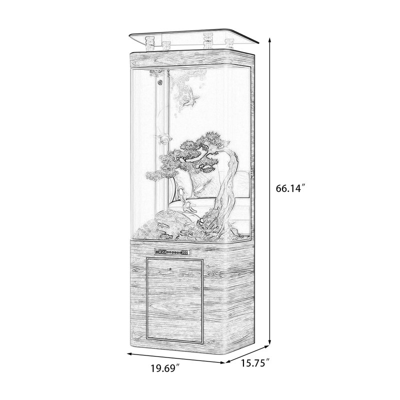 Aquarium 40-46 gallons, 19.69, Nut-Brown