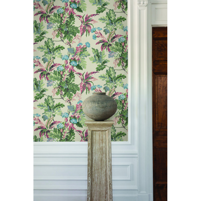 Briarwood Floral Wallpaper Double Roll, Taupe