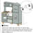 Wooden Play Kitchen & Accessories Set, Preschool Kitchen Set, Modern Kitchen Playset with light-134684684