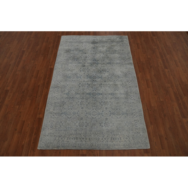 Handmade Transitional Oushak Area Rug 5x8