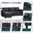 79'' Upholstered Sofa With Ottoman-463322410