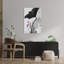 Pink Lotus Bird Delicate Elegant Minimalist Bird Lotus Flower Nature Wall Art Print 1 Piece Wrapped Canvas Wall Art-1848556650
