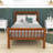 Twin Size Platform Bed with Headboard-455433950