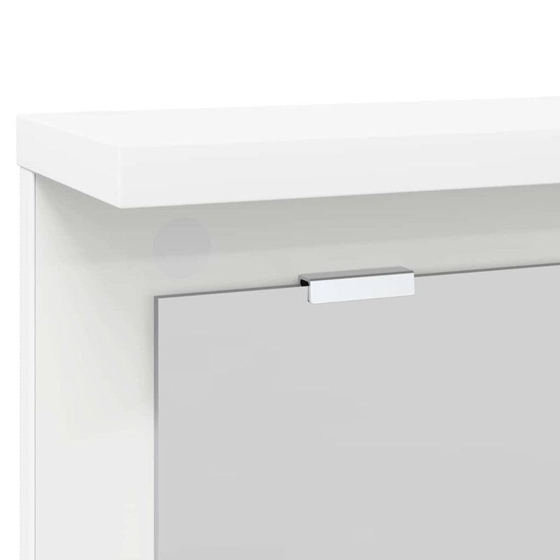 Wall-Mounted Coat Rack 85 X 10 X 45 Cm Engineered Wood, White