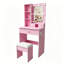 Coiffeuse Uwant avec lumières DEL réglables et miroir, petit bureau de maquillage avec prise de courant et support pour sèche-cheveux, coiffeuse compacte avec tabouret pour la chambre à coucher-130041493