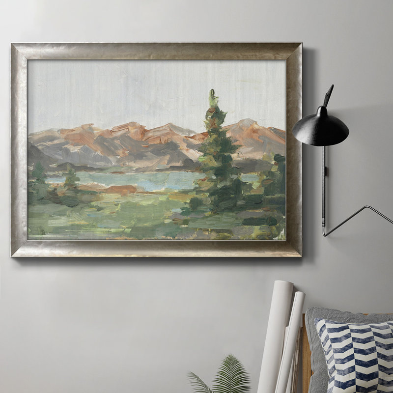 «Rusty Mountains II», toile encadrée de qualité supérieure - prête à être accrochée, H 18 po x l 27 po