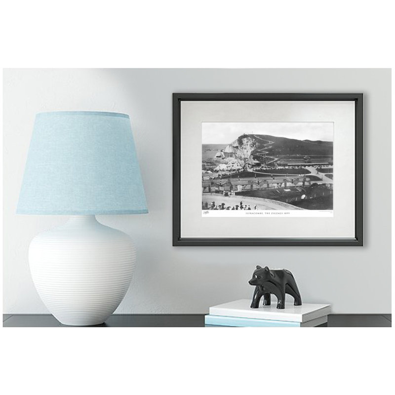 Ilfracombe, The Zigzags 1899 - Single Picture Frame Print, 45cm H x 60cm W x 2.3cm D