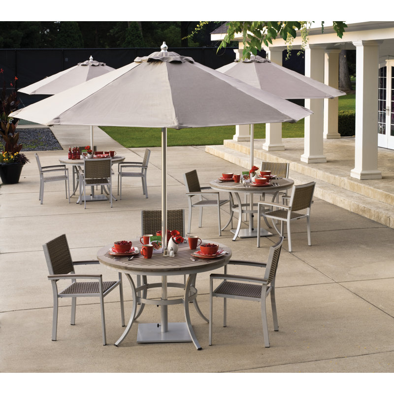 Oxford 108'' W Sunbrella® Umbrella, White Performance