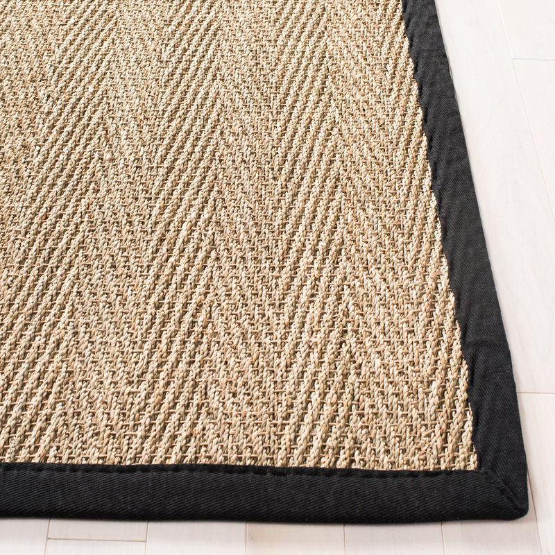 Emmaline Hand Woven Area Rug, Rectangle 61 x 91cm, Natural/Almond